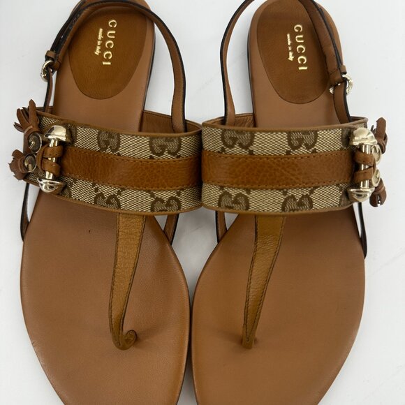 Gucci Leather Sandals - Size EU40 - Picture 4 of 6